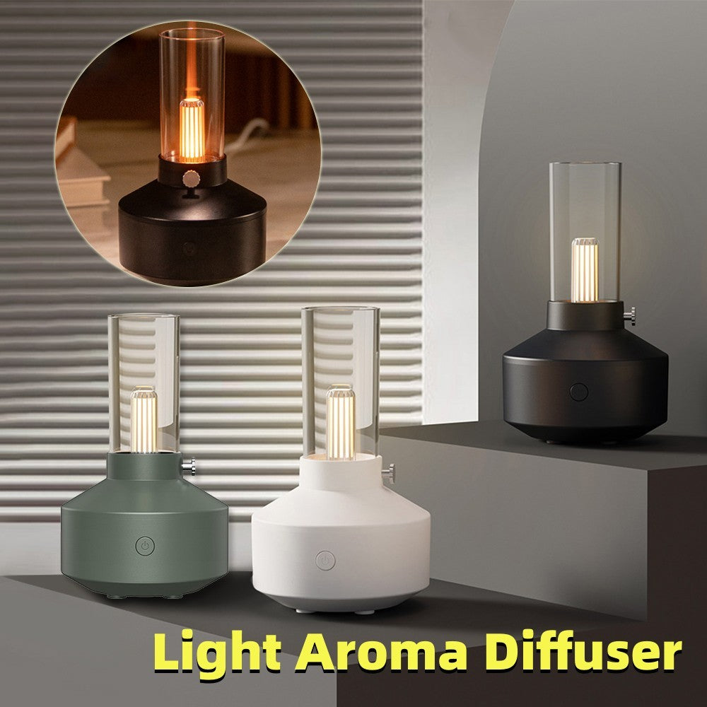 Retro Light Aroma Diffuser Essential Oil LED Light Filament Night Light Air Humidifier For Home