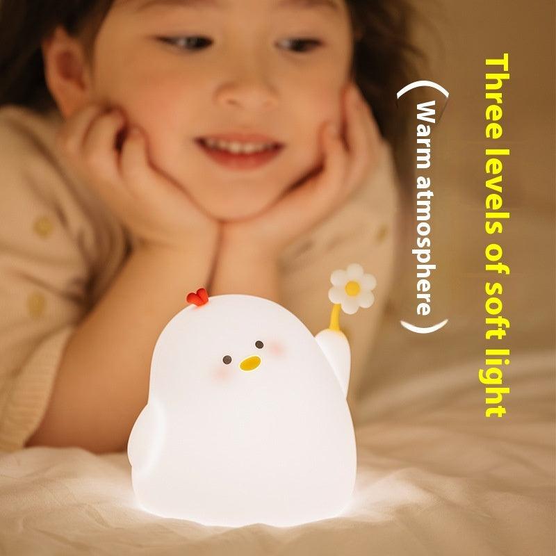 Cute Silicon Chicken Night Light