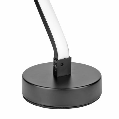 Modern Spiral LED Desk Lamp - Minimalist Iron Bedside Light with Warm & White Lighting Options