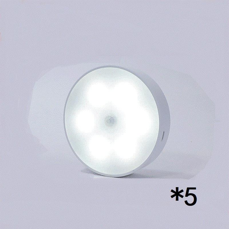 USB Rechargeable Motion Sensor Round Light â€“ Smart Illumination for Your Space - OptiChoice