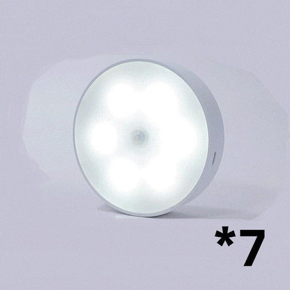 USB Rechargeable Motion Sensor Round Light â€“ Smart Illumination for Your Space - OptiChoice