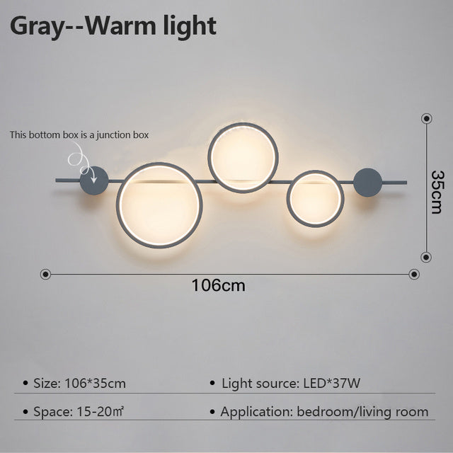 Modern Minimalist Wall Lamp | Bedroom | Living Room | LED Lighting | Home Decor