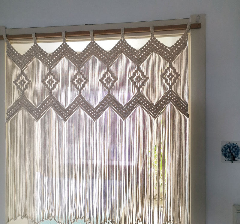 Nordic Boho Fringe Curtain-A Touch of Bohemian Chic