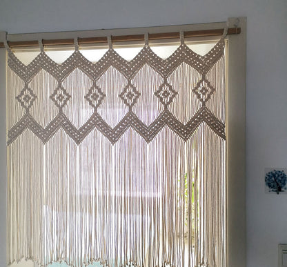 Nordic Boho Fringe Curtain-A Touch of Bohemian Chic