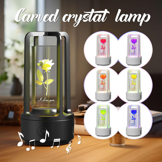 2-in-1 Acrylic Crystal Lamp & Bluetooth Speaker - OptiChoice