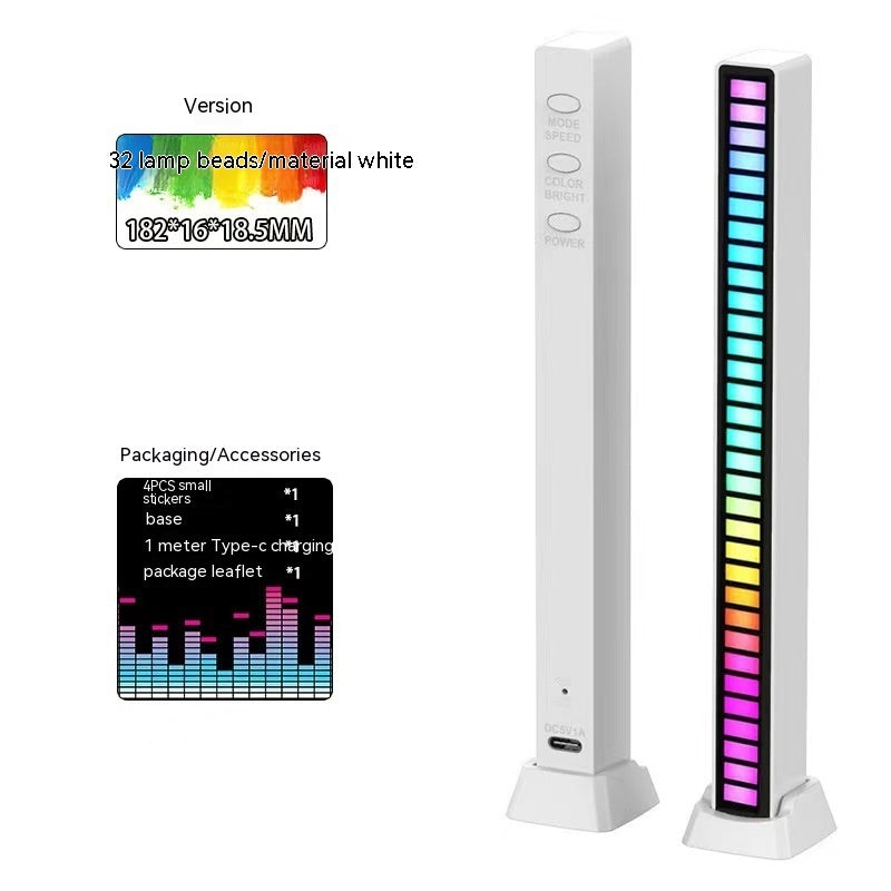 3D Double-Sided Pickup Light | RGB | Voice Control | Music Rhythm | Colorful Ambiance