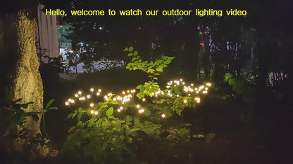 Solar Firefly Garden Lights: Waterproof and Eco-Friendly